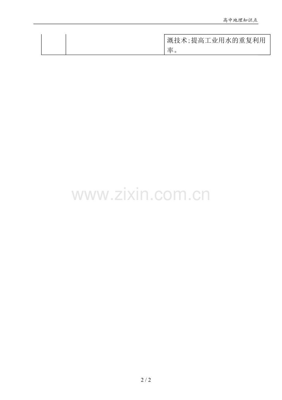 高中地理知识点：水资源的合理利用.doc_第2页