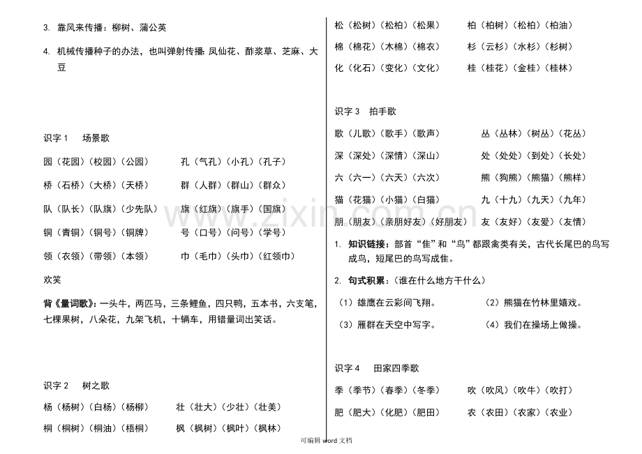 部编版二年级上册语文词语及知识点完整.doc_第2页
