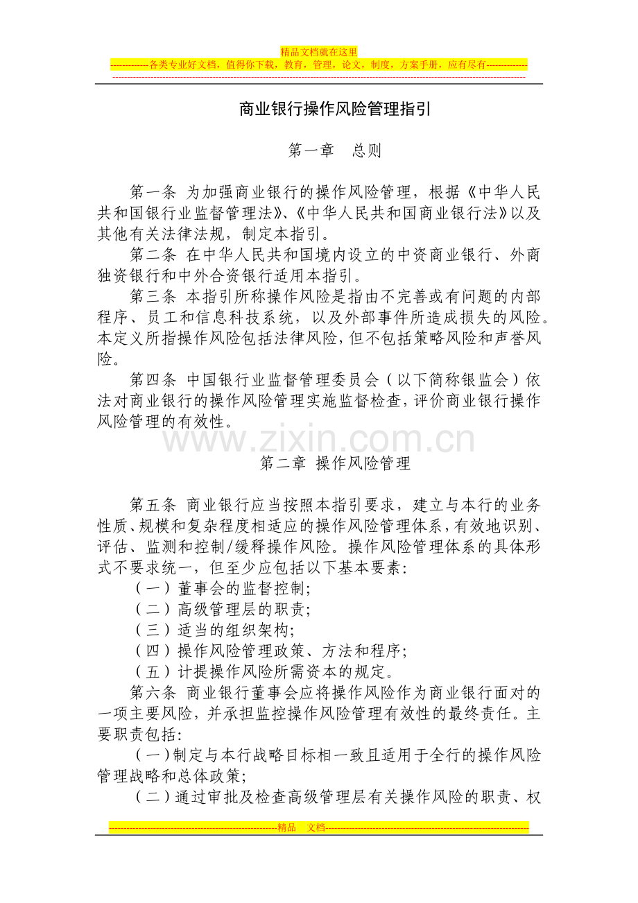 操作风险管理指引.docx_第1页