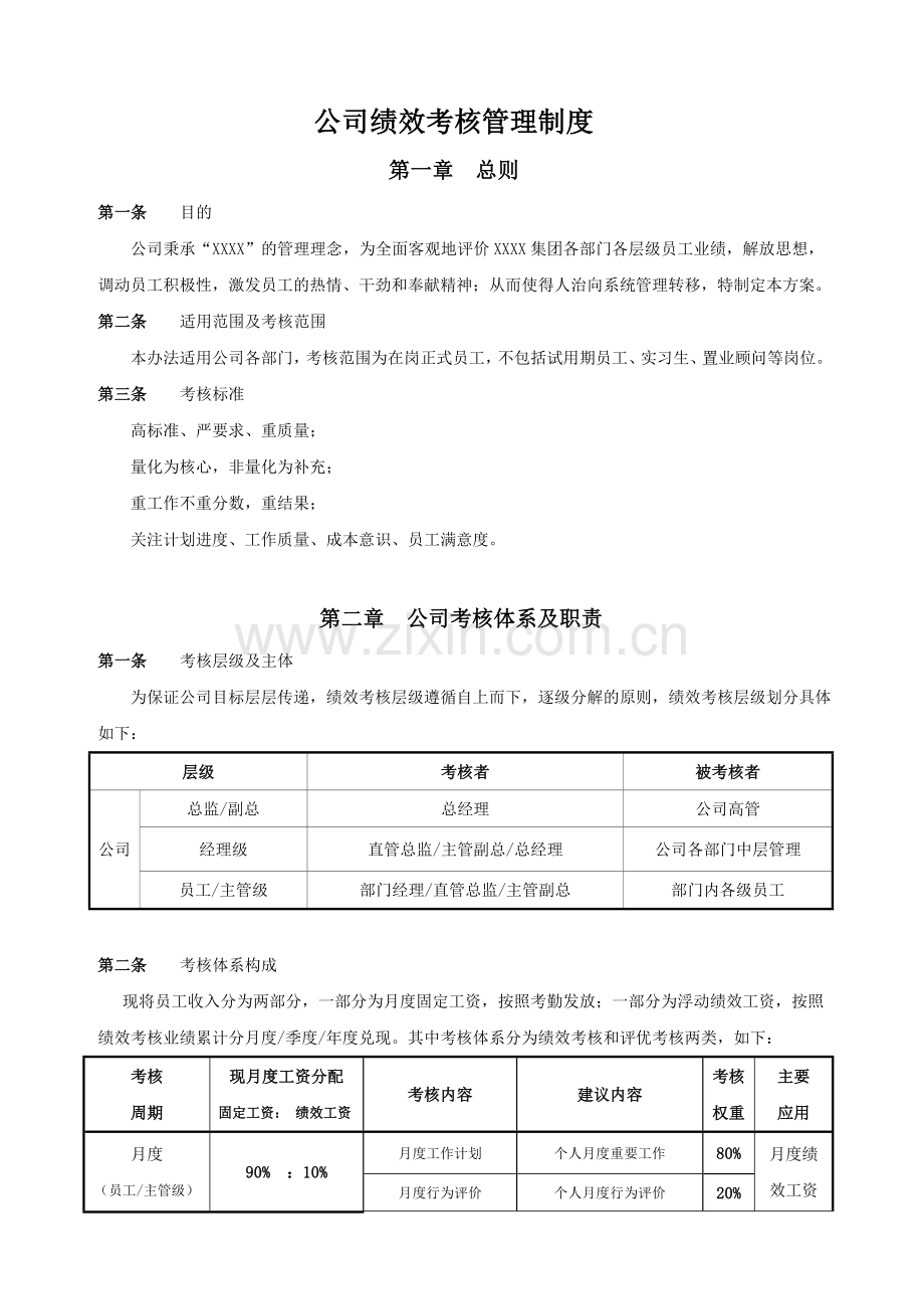 公司绩效考核方案.doc_第1页