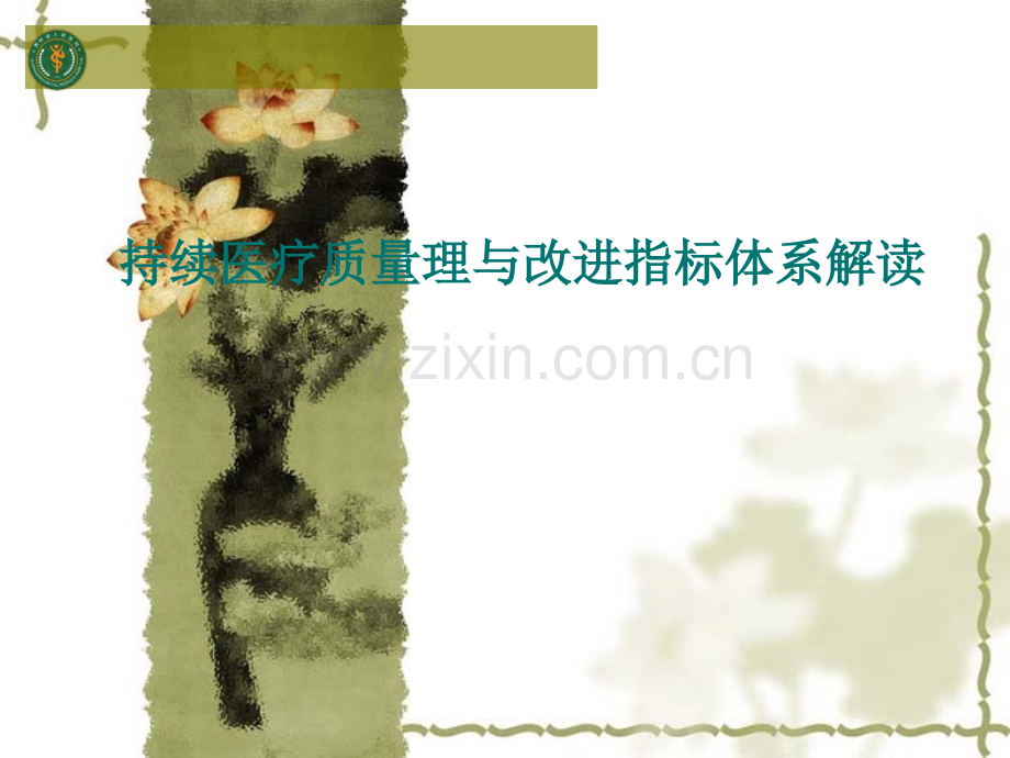 二级医院持续医疗质量管理改进指标体系解读.ppt_第1页