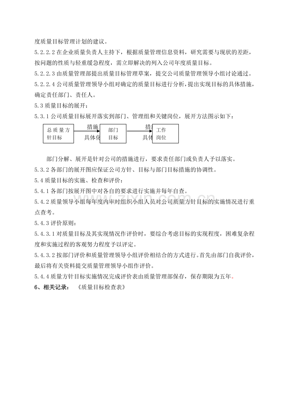 医药公司(连锁店)质量方针目标的制定与管理规程模版.doc_第2页