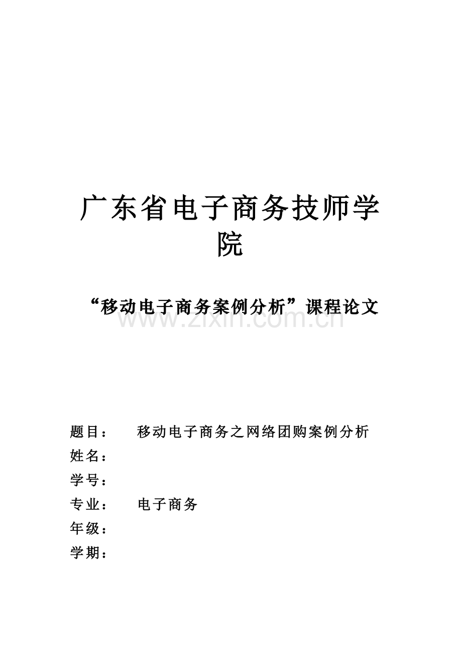 移动电子商务网络团购案例分析.doc_第1页