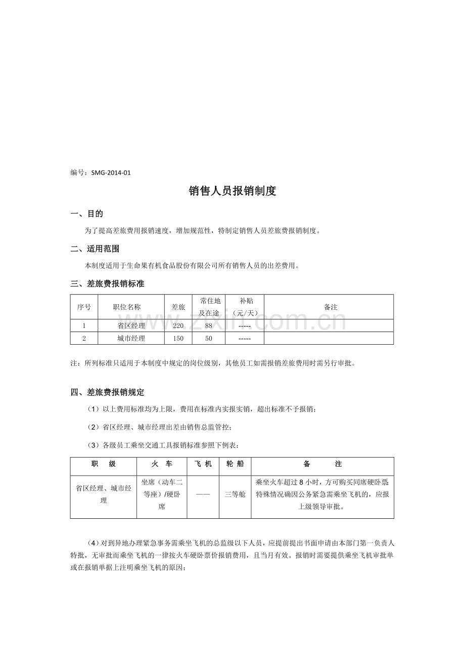 生命果--人员报销制度.doc_第1页