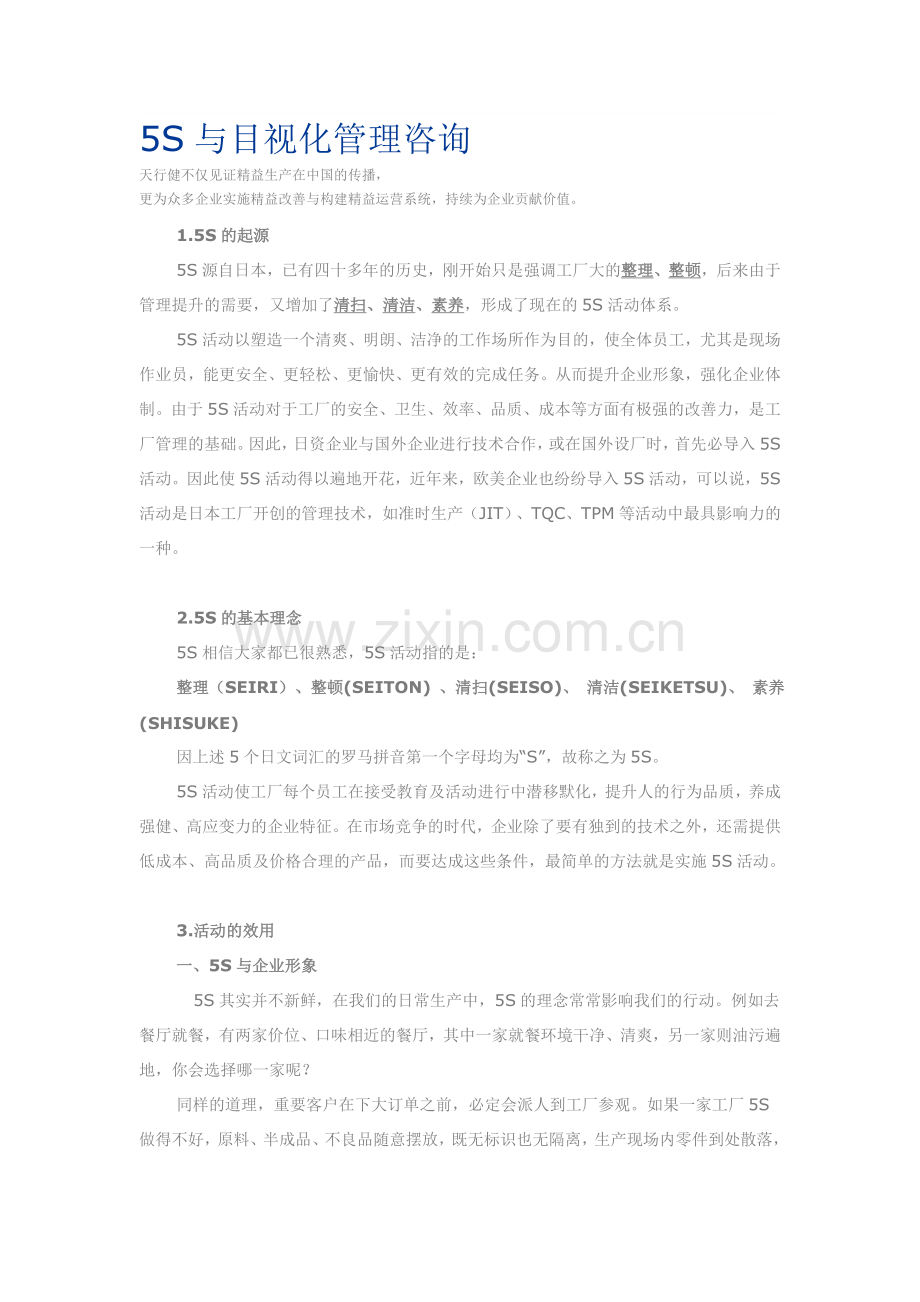 5S与目视化管理咨询.doc_第1页