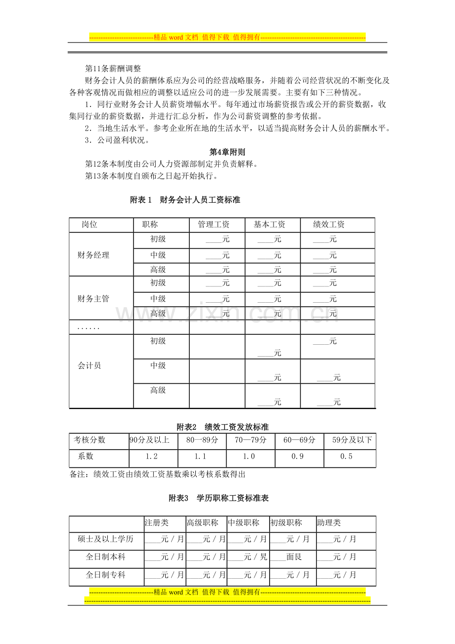 财务会计人员薪酬管理制度设计.doc_第2页