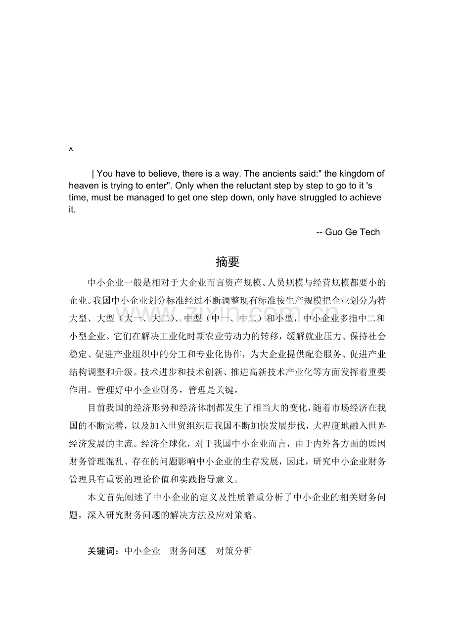 evruwxm中小-企业财务问题分析.doc_第1页