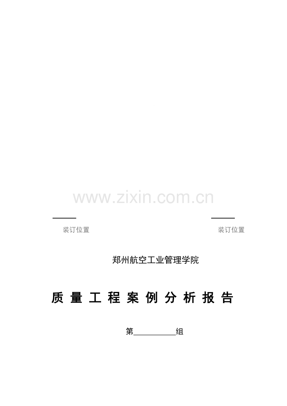质量工程案例分析报告模板.doc_第1页