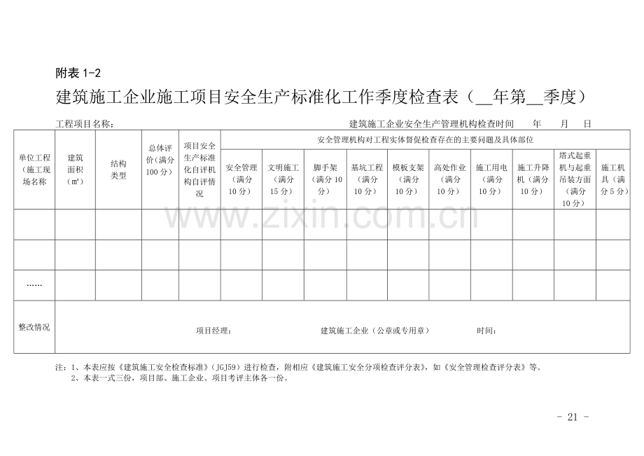 建筑施工企业施工项目安全生产标准化考评表.doc_第2页