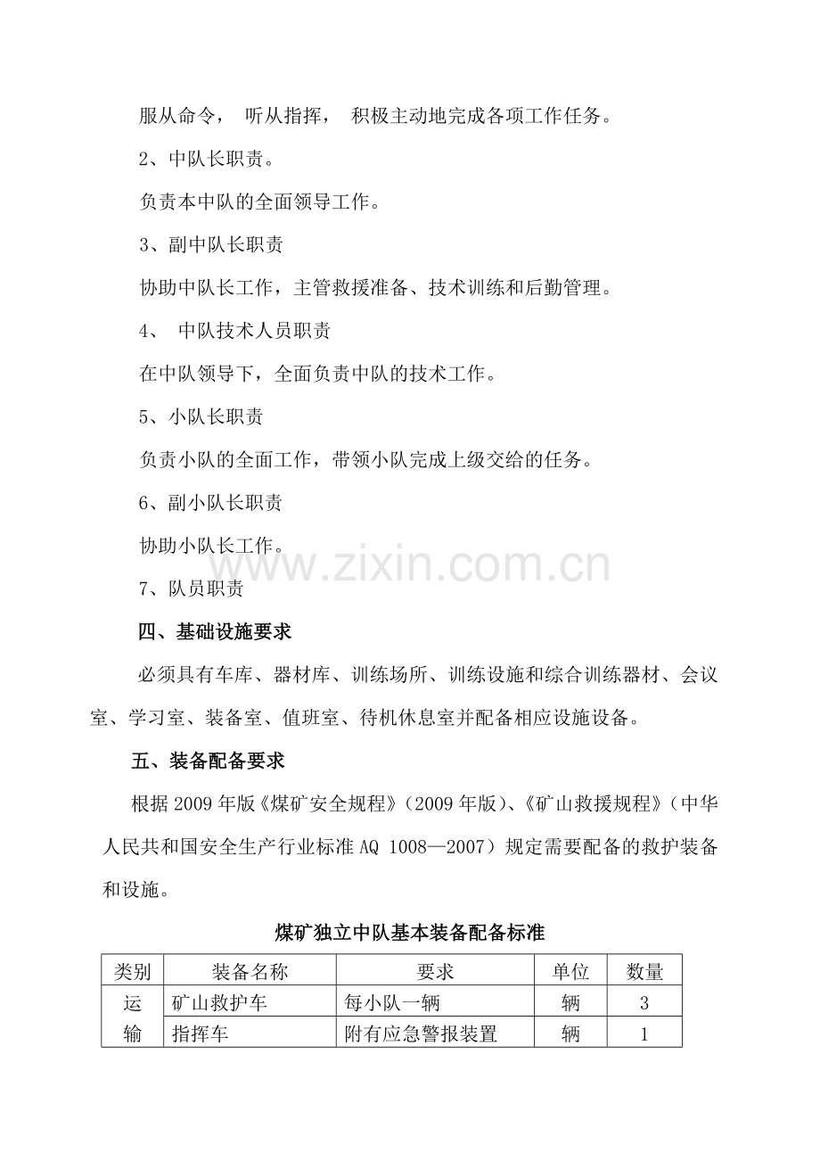 矿独立救护中队组建方案.doc_第2页