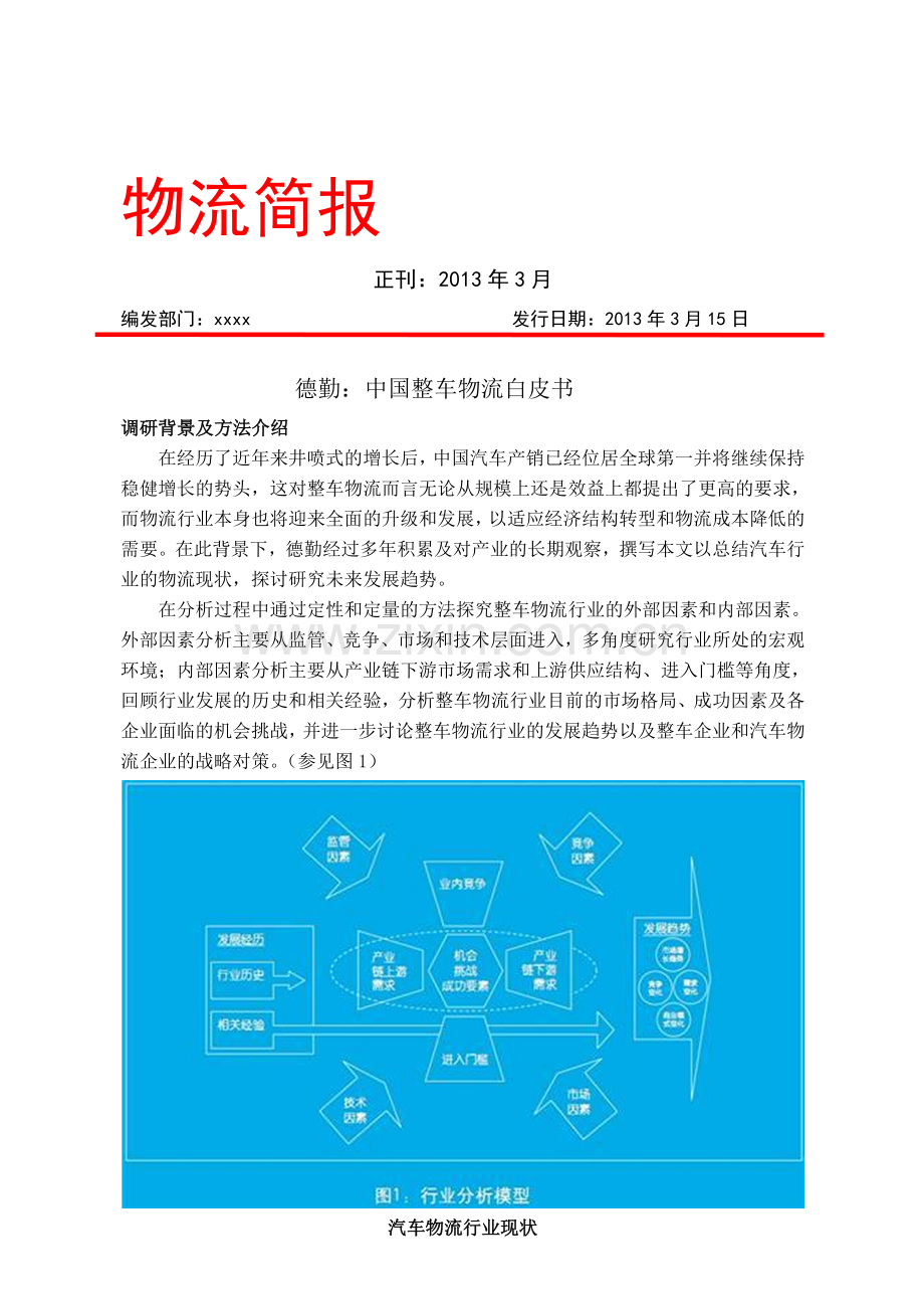 物流简报3月.doc_第1页