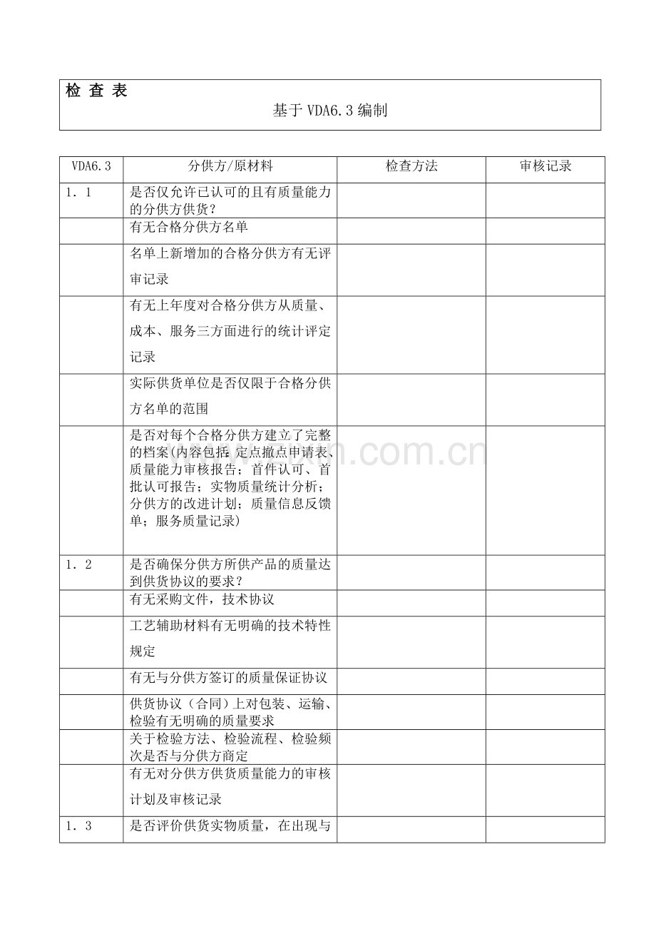 检查表(批量生产).doc_第1页