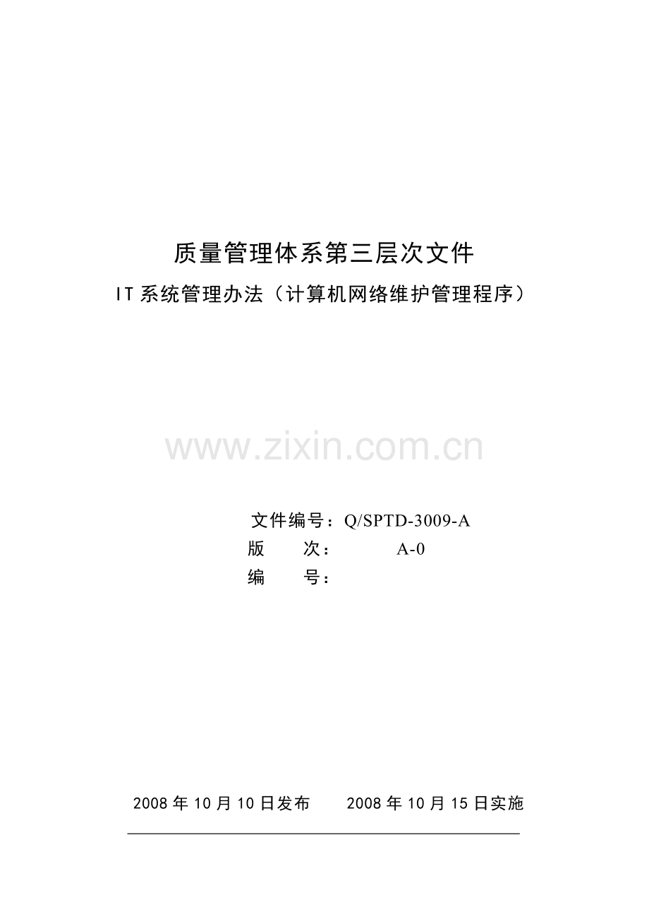 IT系统管理办法.doc_第1页