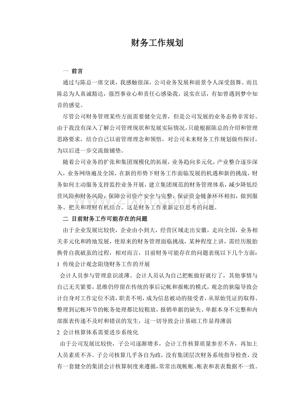 集团财务规划.doc_第1页