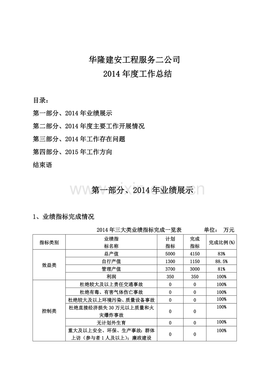 2014年服务二工作总结.doc_第1页