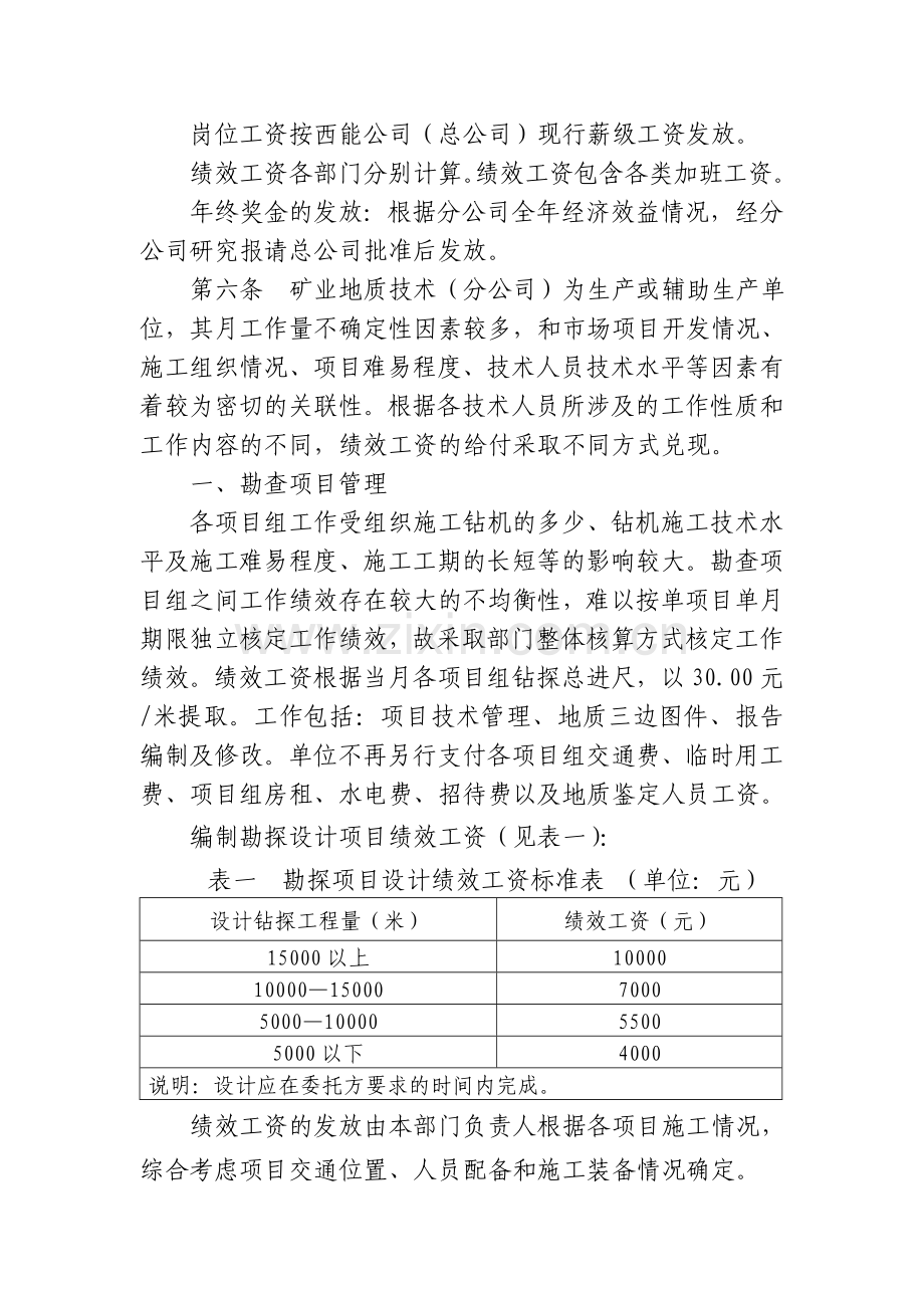 分公司工资制度暂行方案.doc_第2页