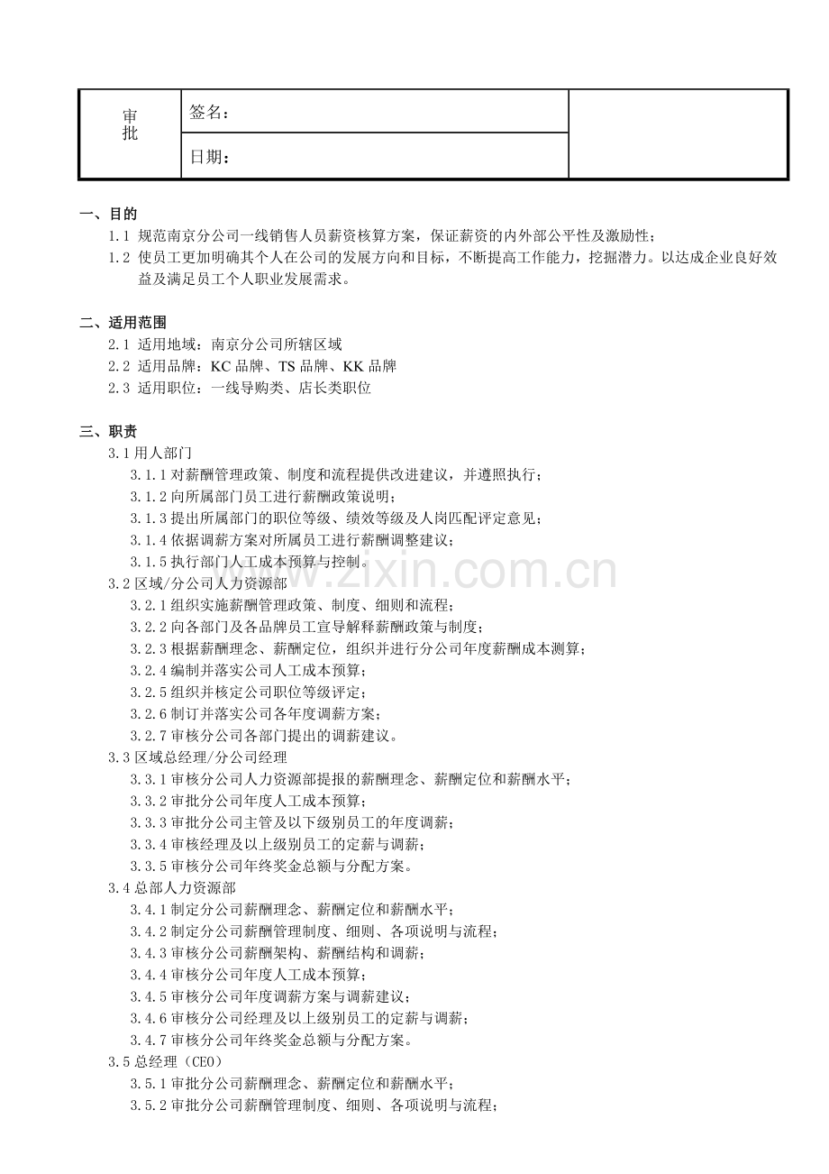 合肥办一线导购薪酬管理制度(修改版)(1).doc_第2页