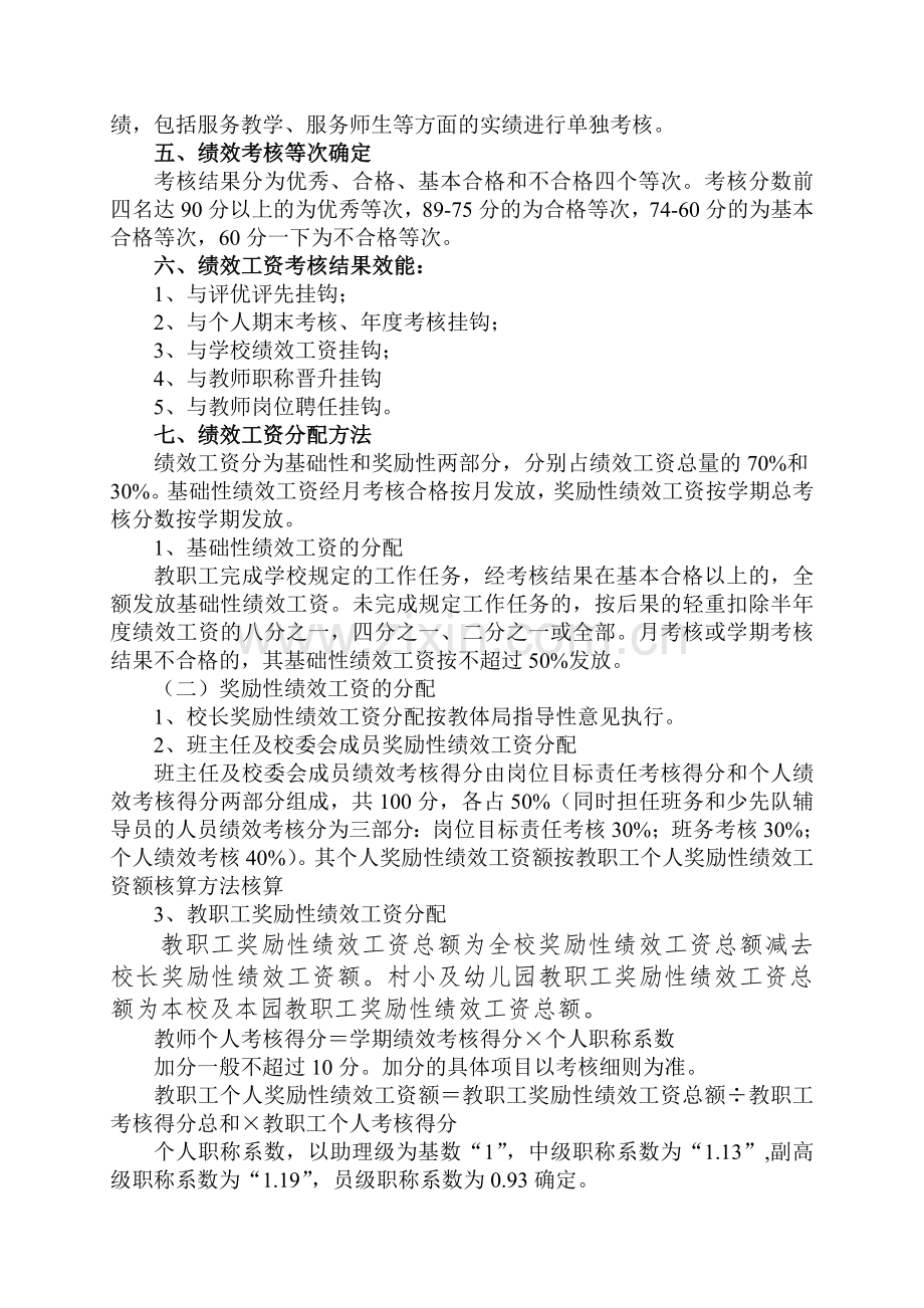 曾家小学绩效考核办法00000.doc_第2页