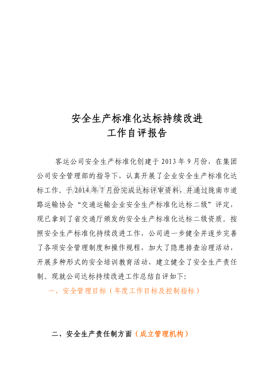 安全生产标准化达标持续改进.doc_第1页