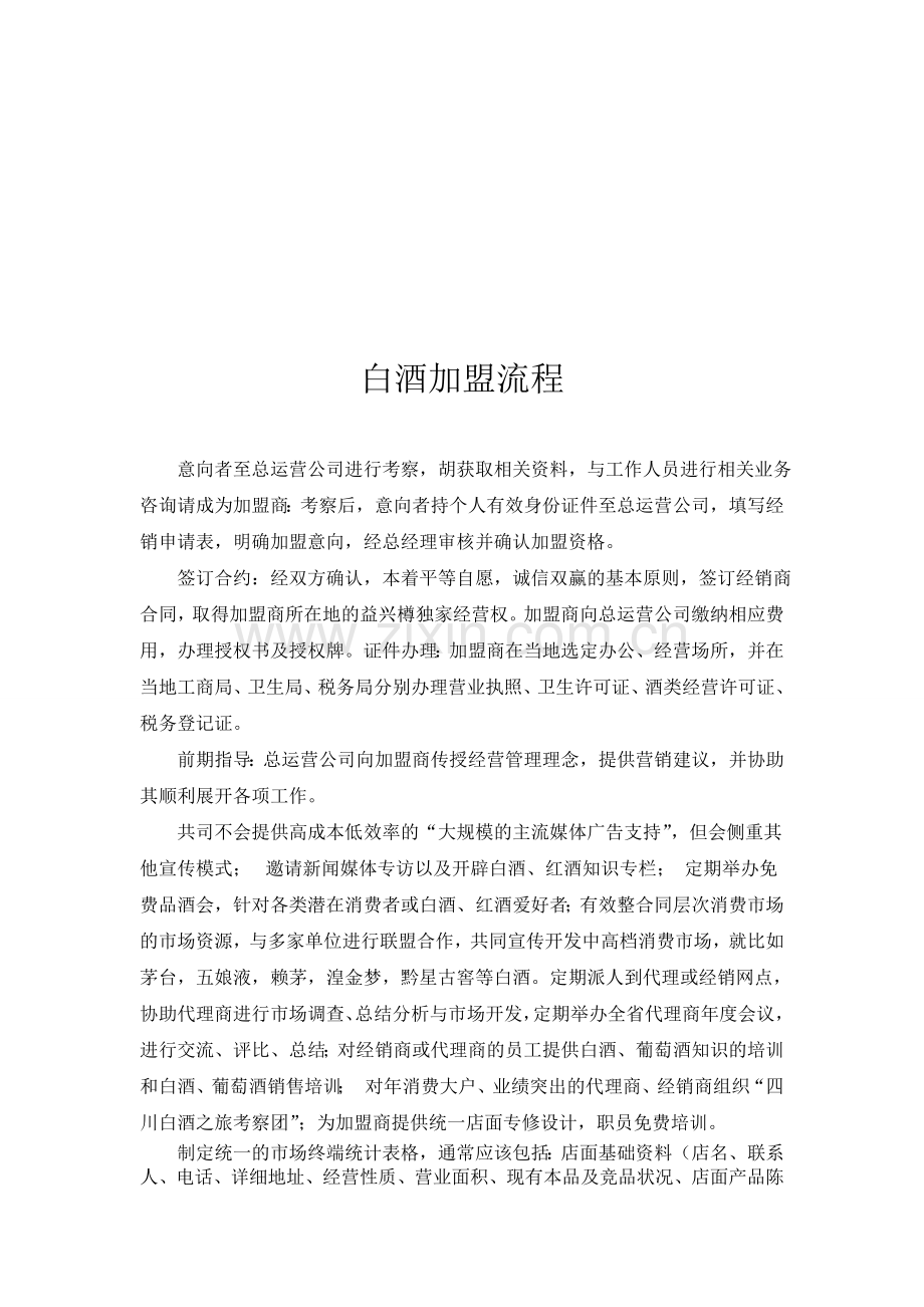 白酒加盟流程有什么.doc_第1页