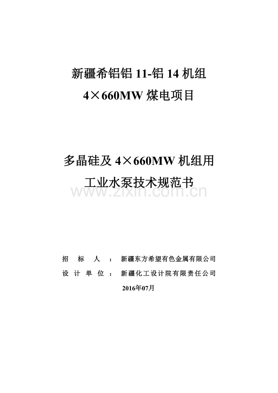 工业水泵技术文件.doc_第1页