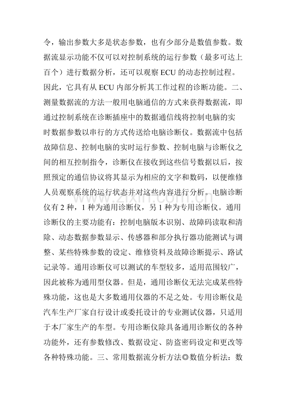 数据流分析在汽车故障诊断中的应用.doc_第2页