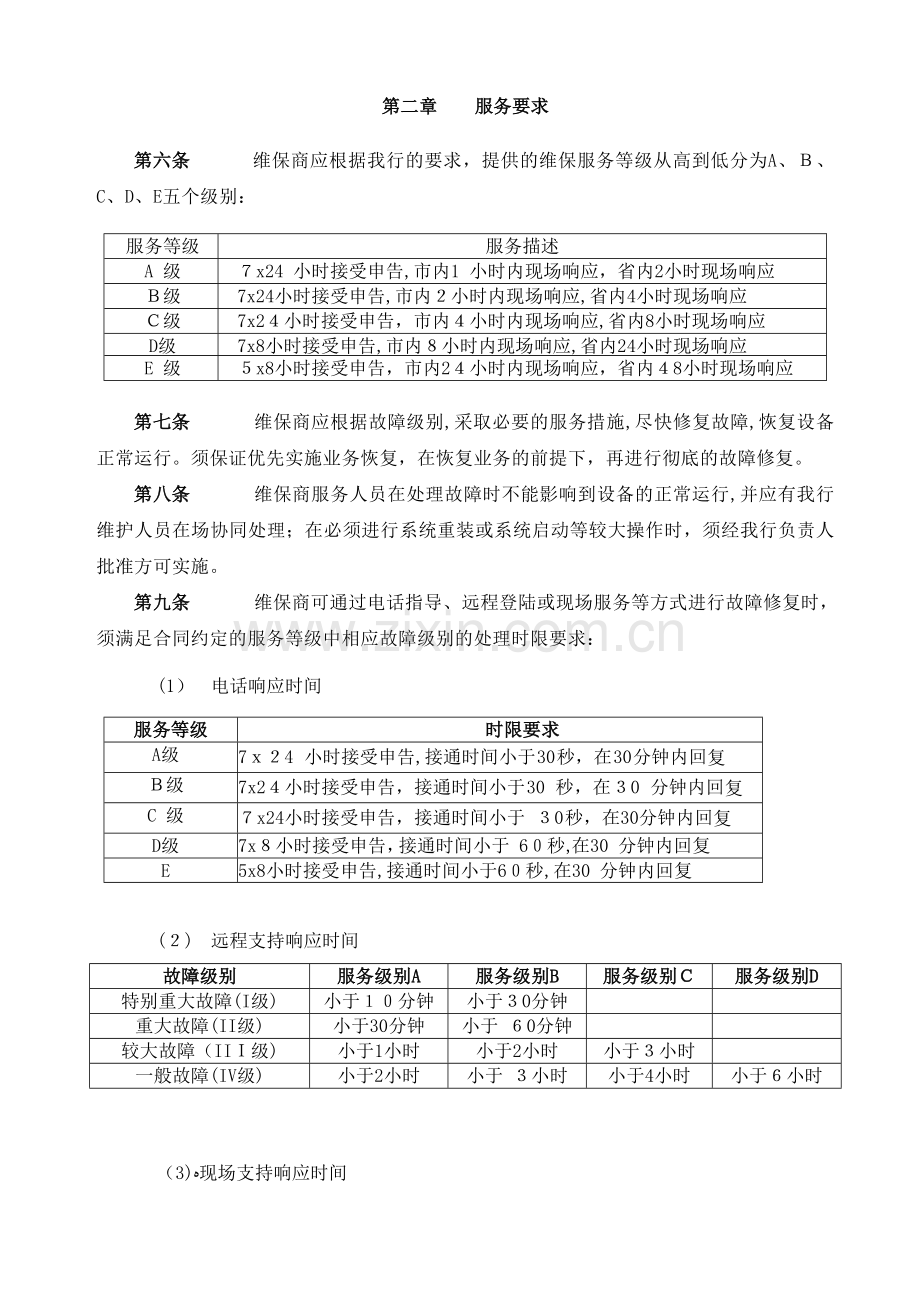 公司信息系统维保服务商管理细则模版.doc_第2页