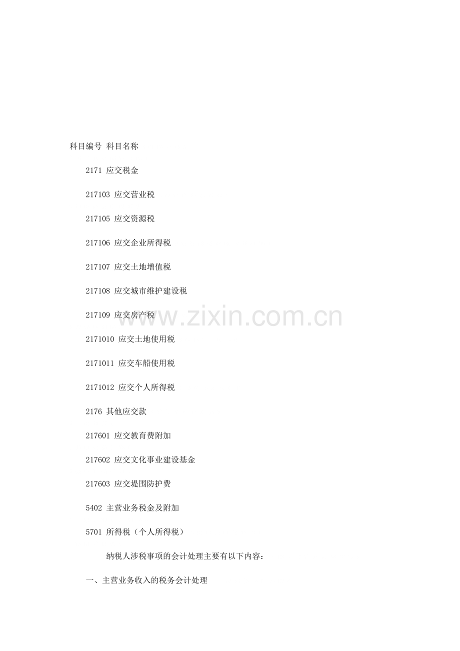 税务会计分录.doc_第1页