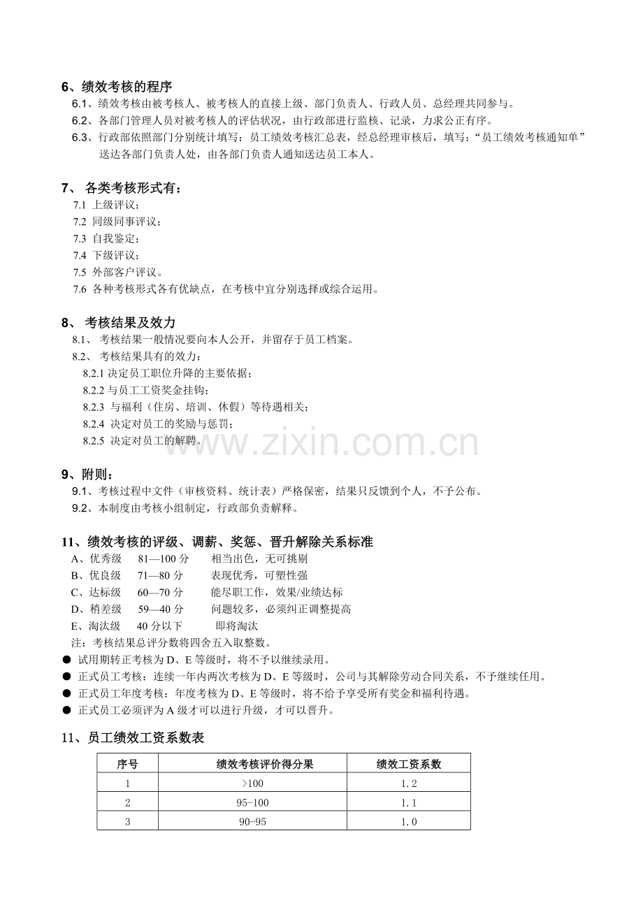 公司各部门绩效考核方案及表格-上传.doc_第2页