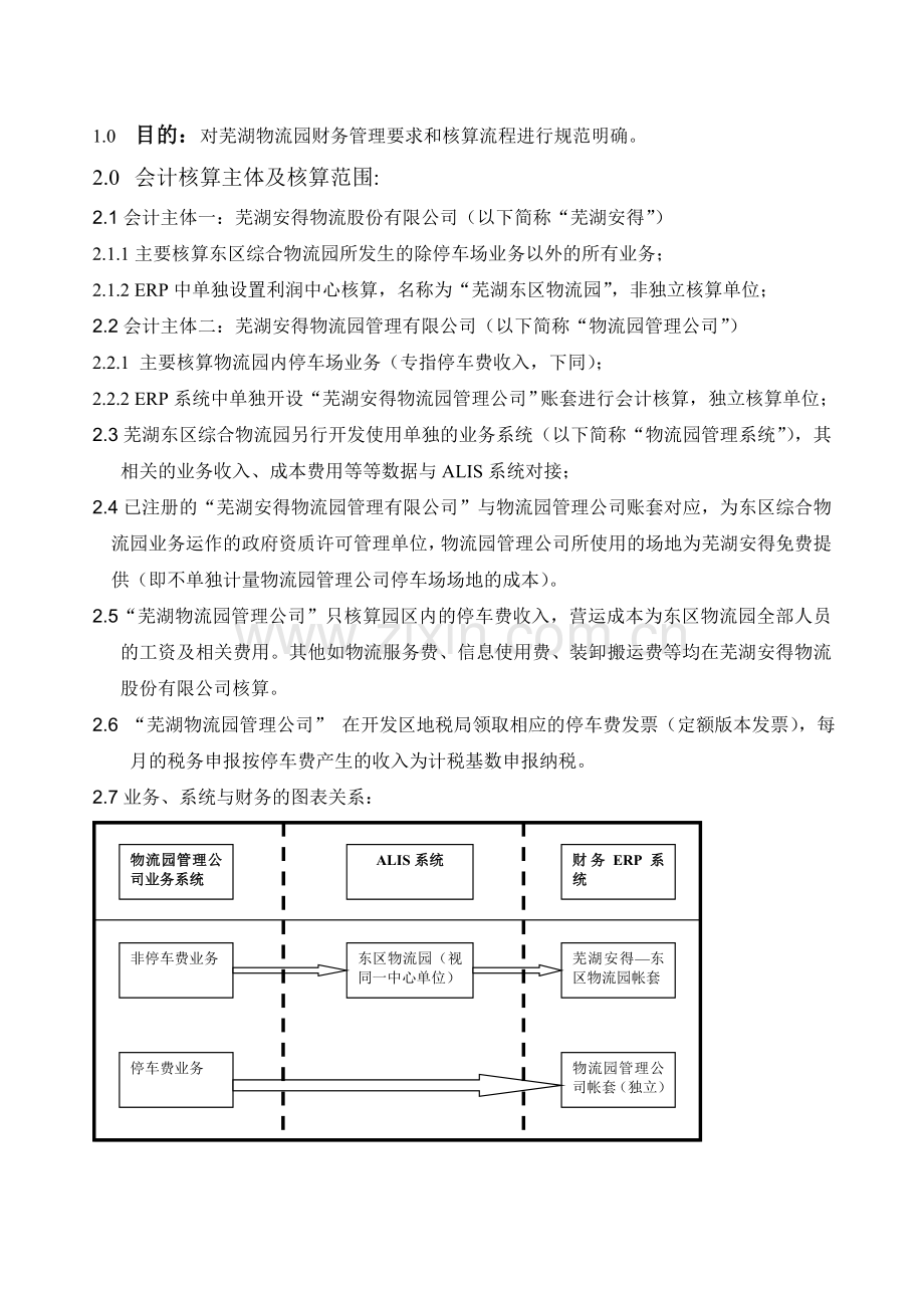 芜湖物流园财务管理要求与核算流程.doc_第2页