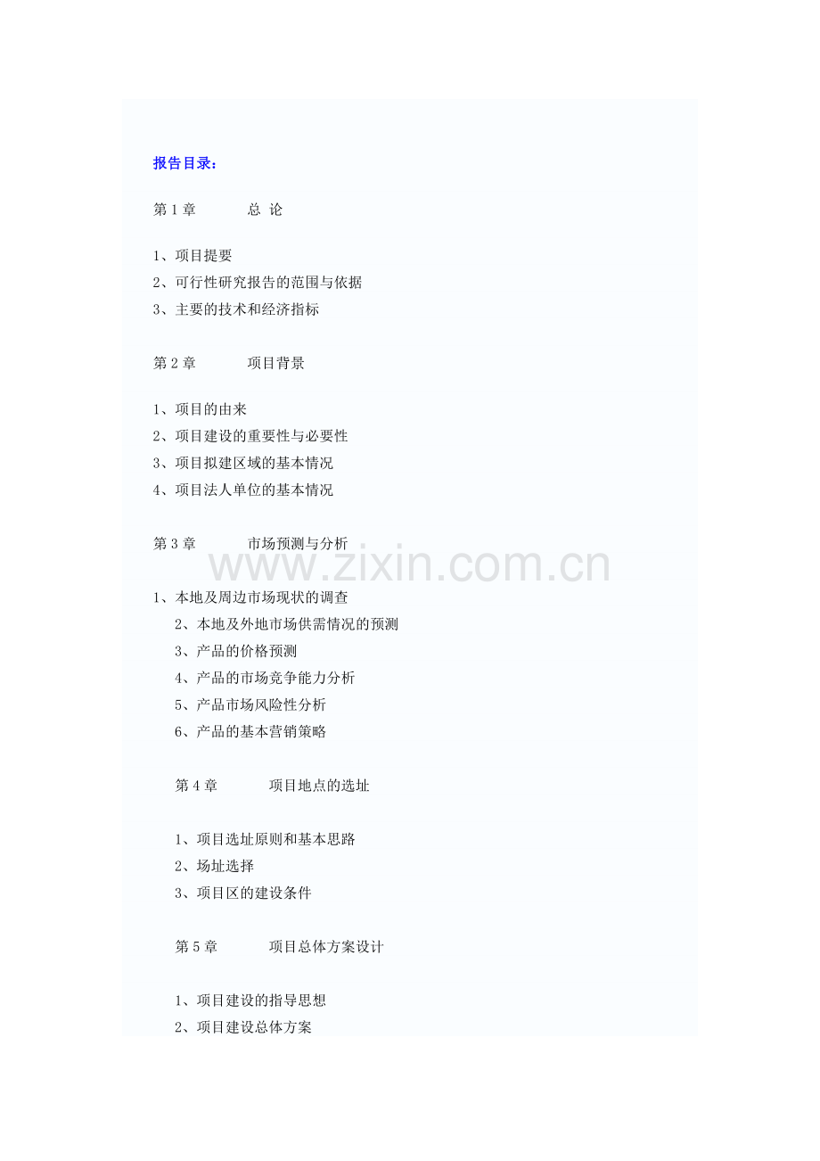 某大型品牌服装工厂店项目可行性研究报告.doc_第1页