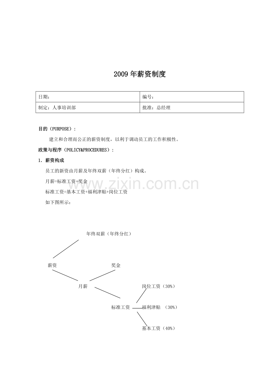2009年薪资制度.doc_第1页