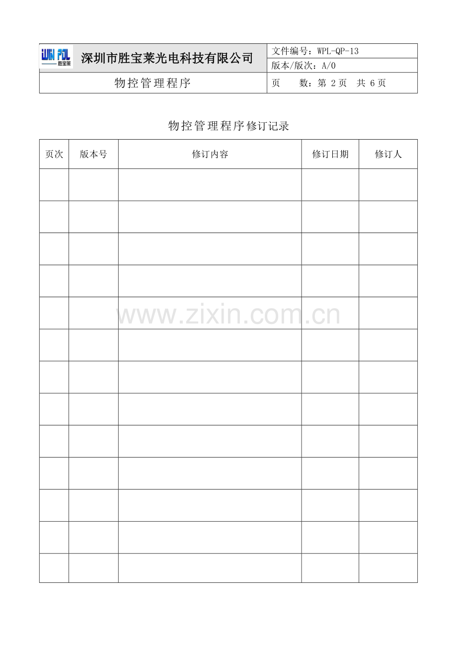 WPL-QP-13-物控管理程序.doc_第2页