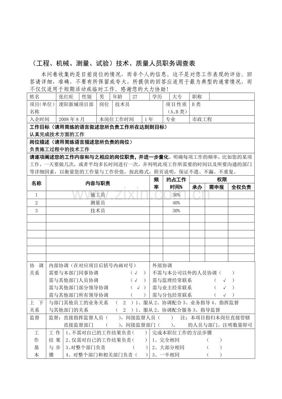 (工程、机械、测量、试验)技-术、质量人员职务调查表-20111108.doc_第1页