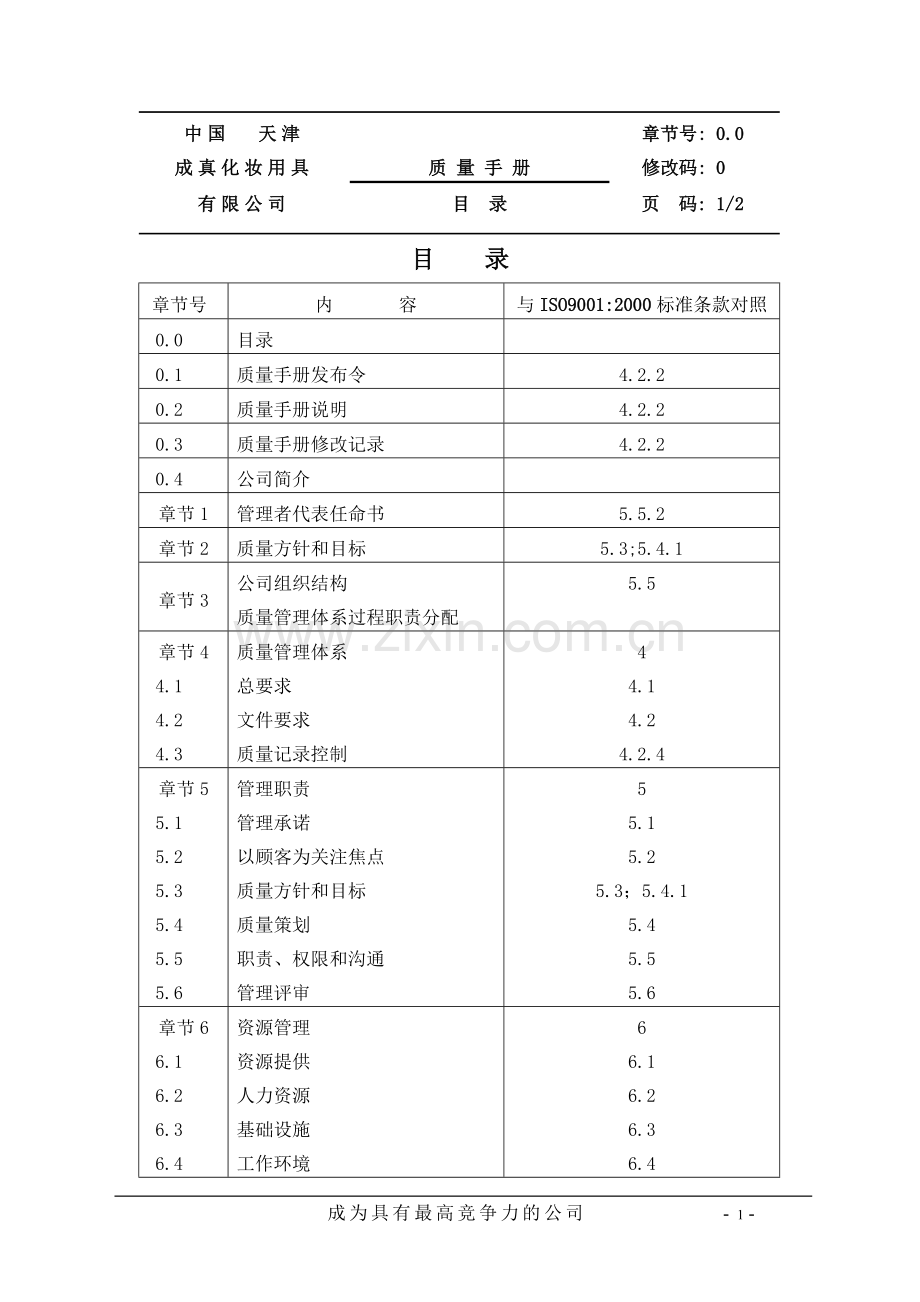iso质量手册.doc_第1页