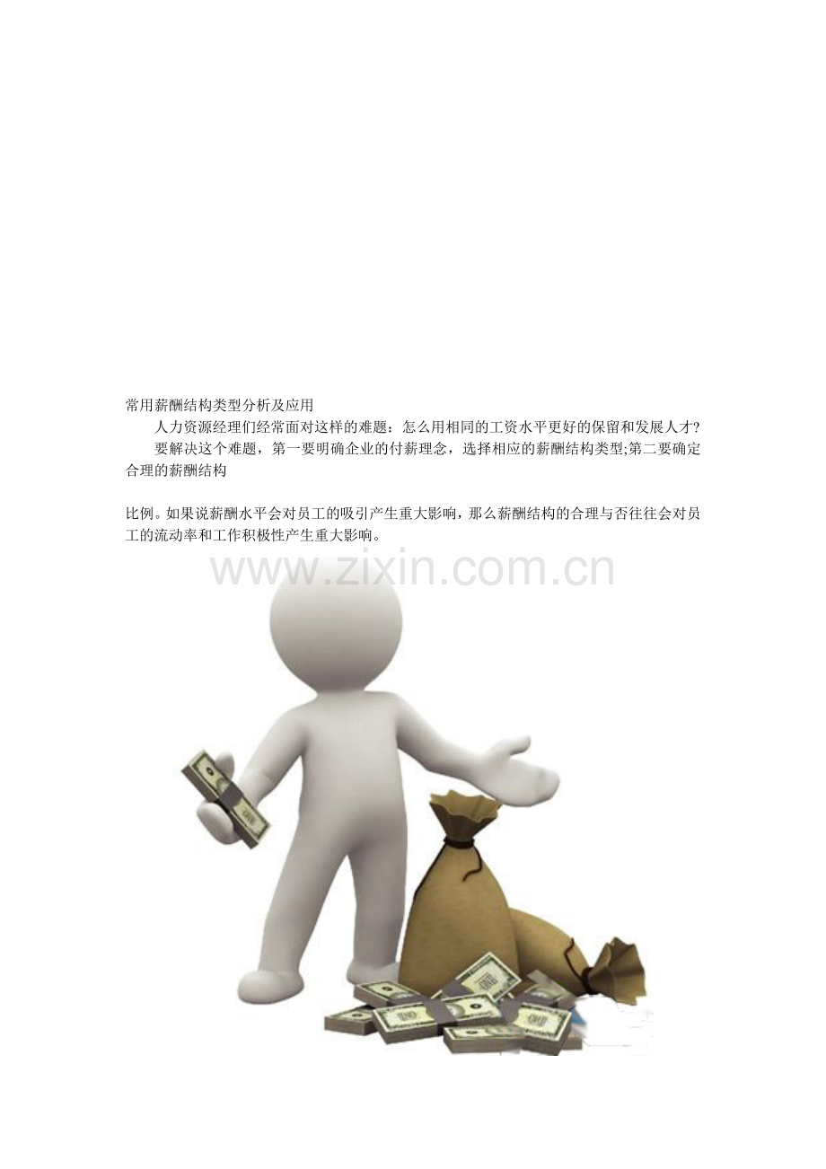 常用薪酬结构类型分析及应用.doc_第1页
