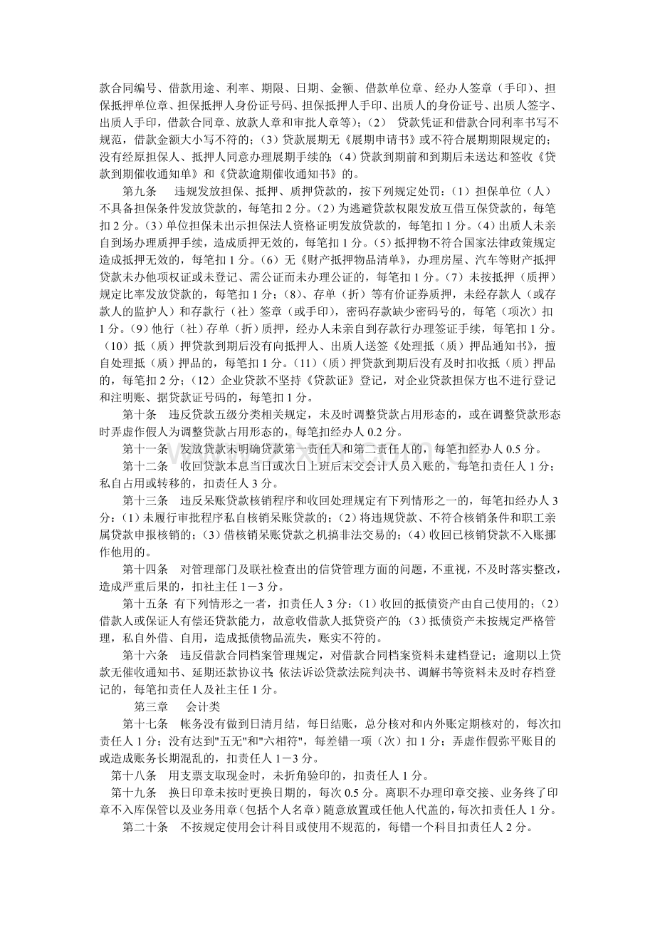XX县联社员工业务行为规范积分管理办法.doc_第2页