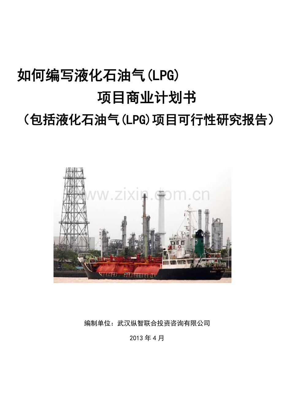 2013年优秀液化石油气(LPG)项目商业计划书(可行性研究报告).doc_第1页