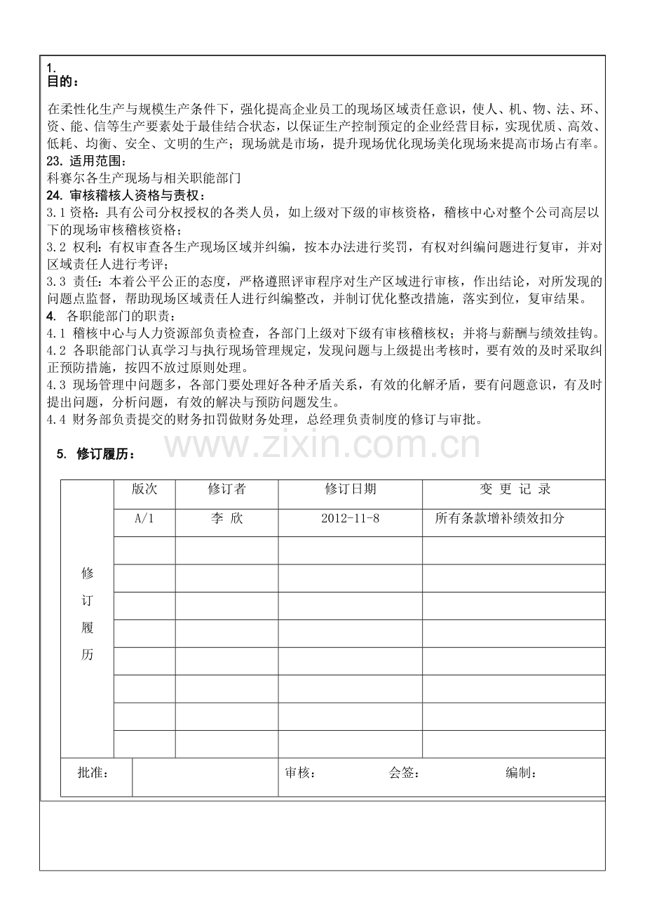KSE-总R010-【现场考核管理制度】P-2-15.doc_第1页