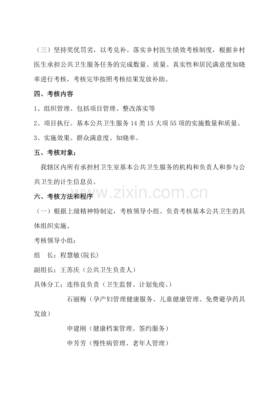 2018年-程家山卫生院村卫生室绩效考核实施方案-(1).doc_第2页