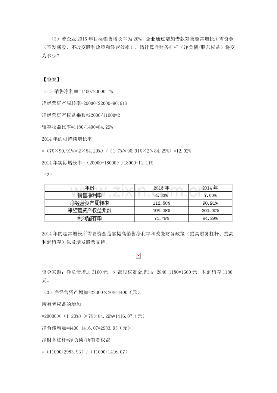 2016年CPA讲义《财管》第三章长期计划与财务预测04.doc_第2页