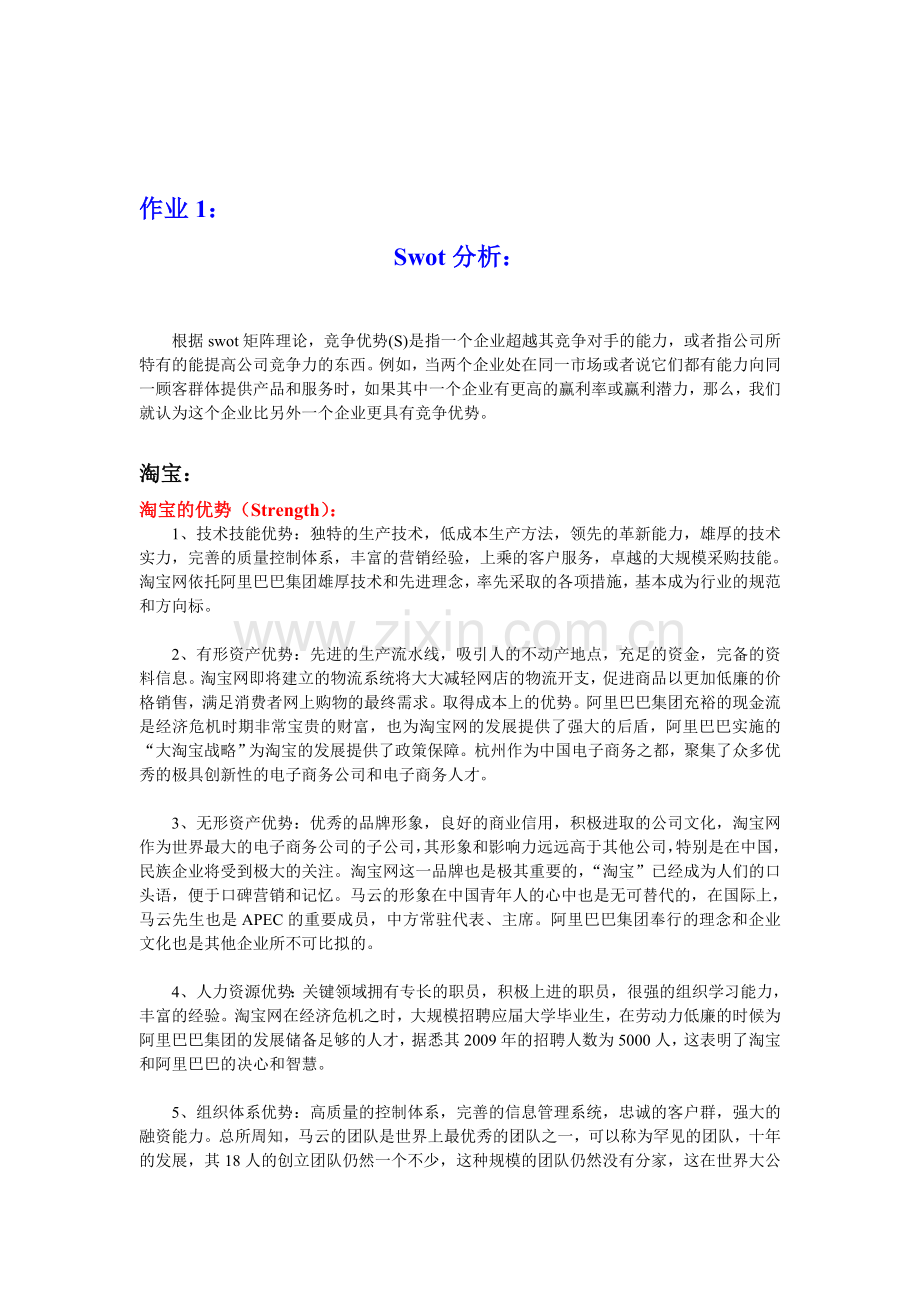 电商大佬SWOT分析.doc_第1页