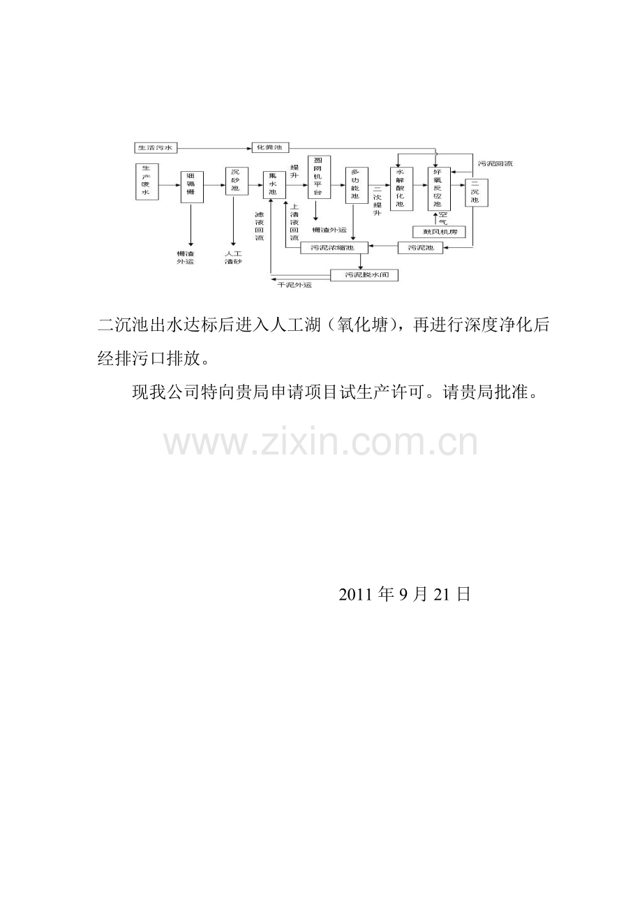 XX项目试生产申请报告书.doc_第2页