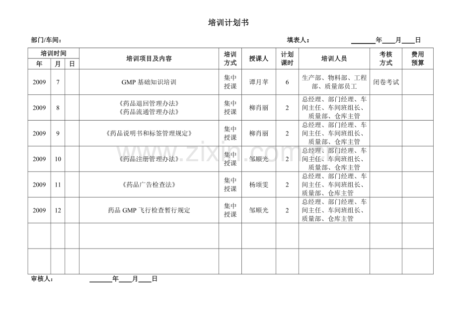 2009培训计划书.doc_第2页