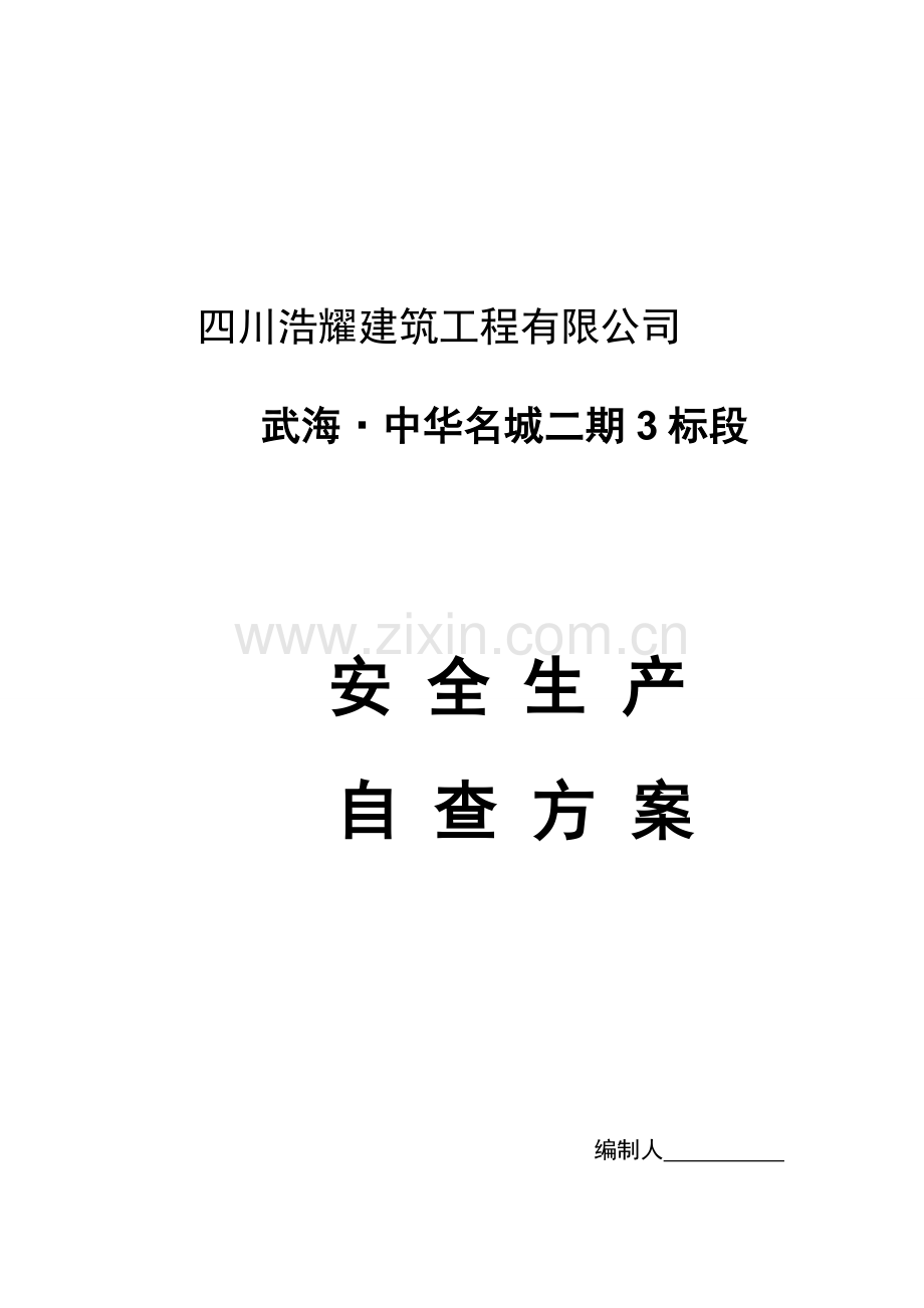 安全生产自查方案.doc_第1页
