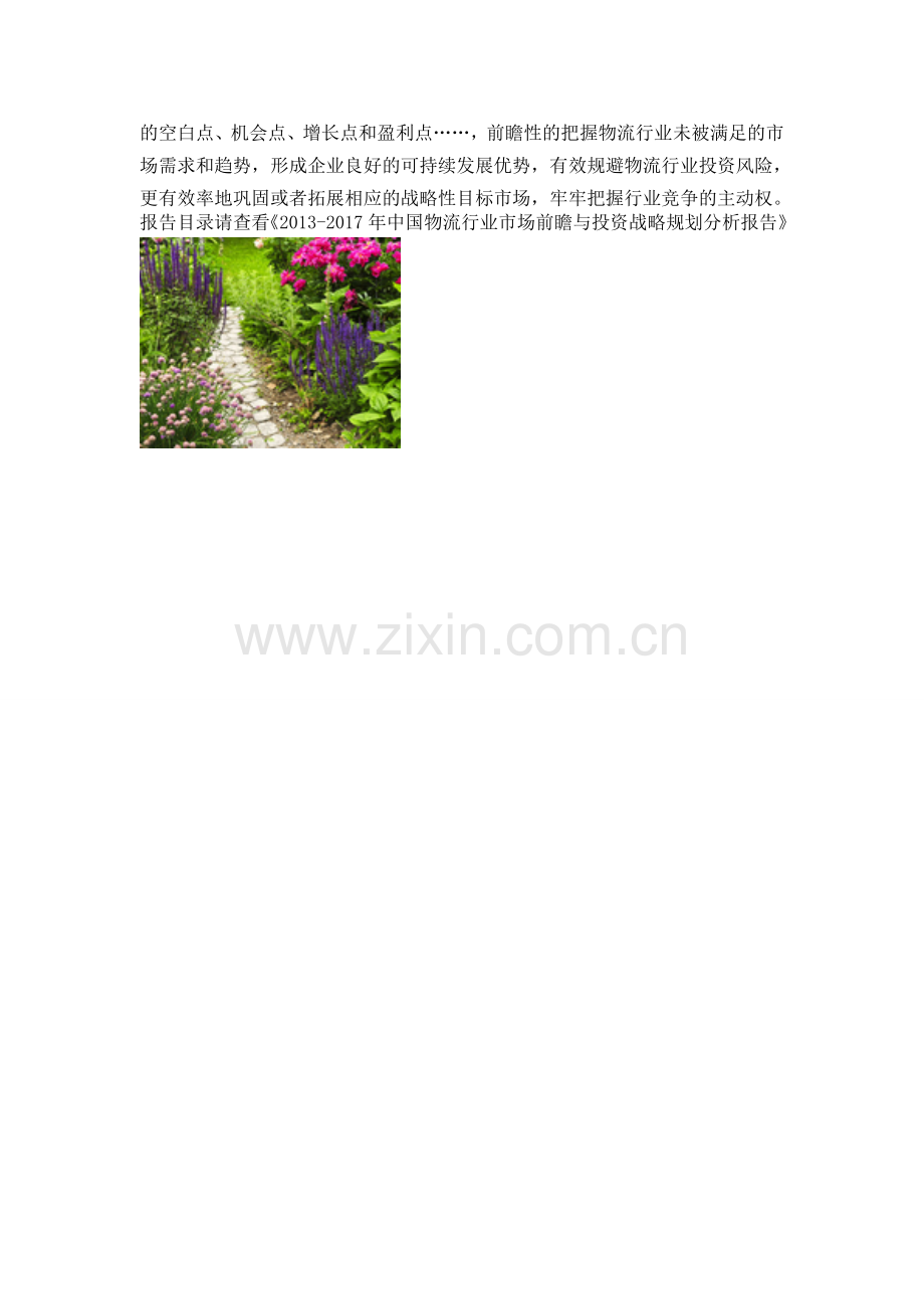 中国物流行业市场前瞻与投资规划分析报告.doc_第2页