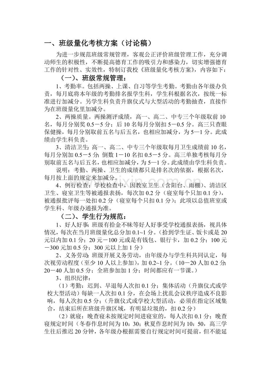 学生量化管理制度最后讨论稿.doc_第1页