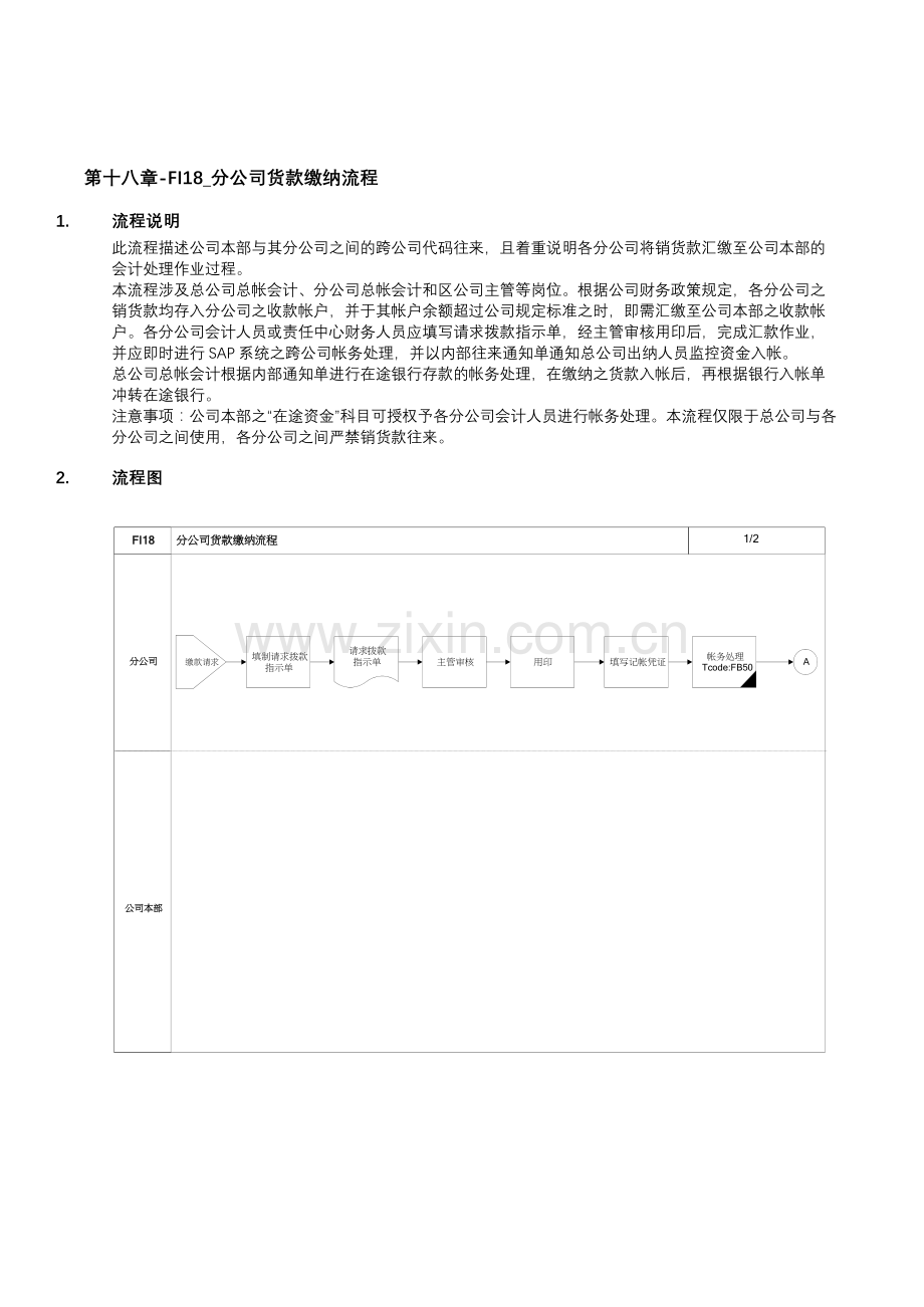 第十八章-FI18-分公司货款缴纳流程.doc_第1页