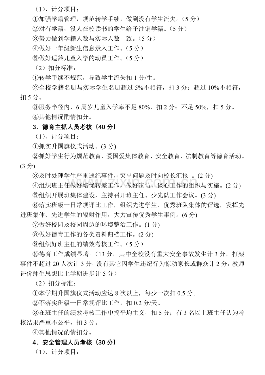 坡边小学部门分工人员考核方案.doc_第2页