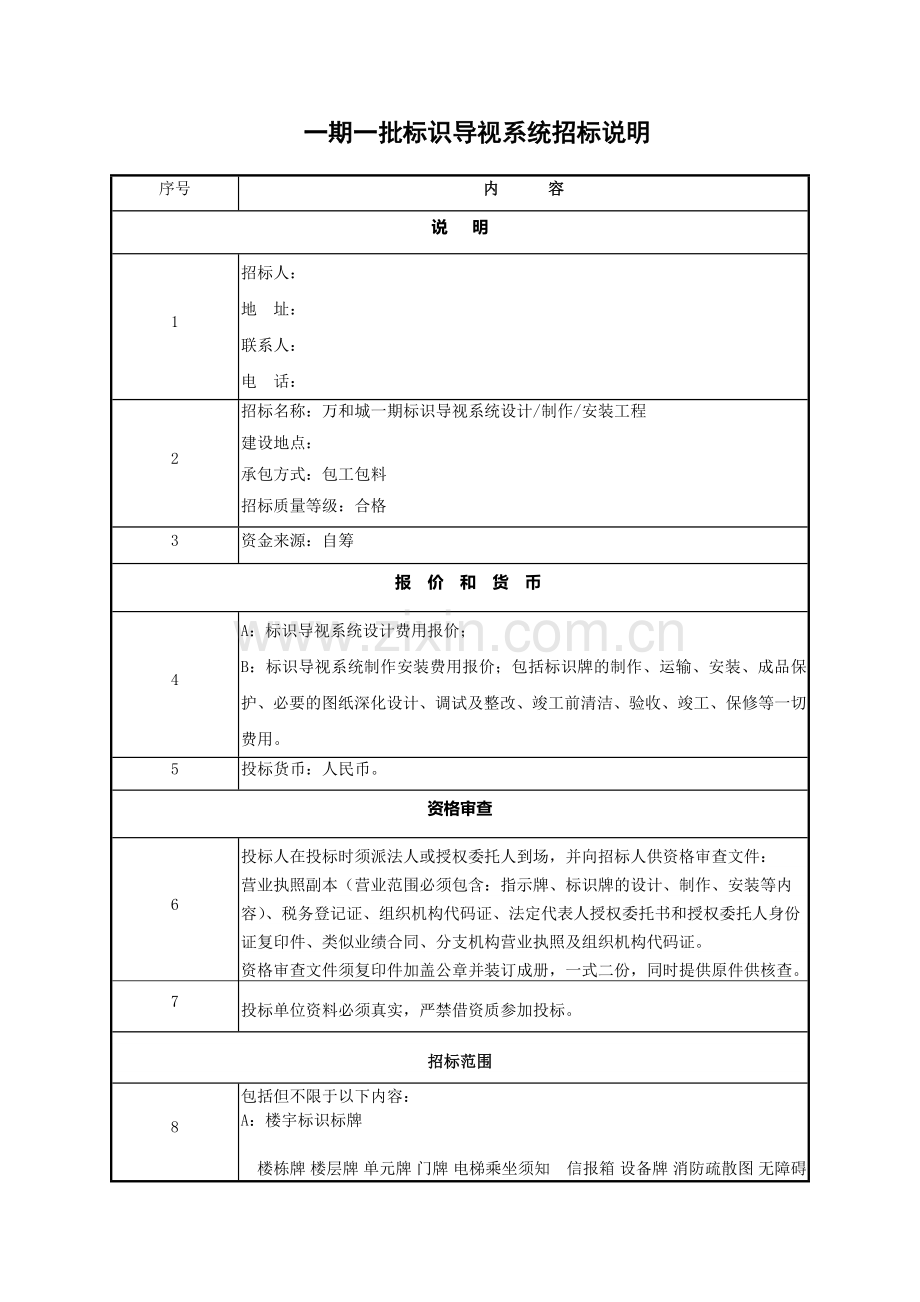 标识导视系统招标说明.doc_第1页